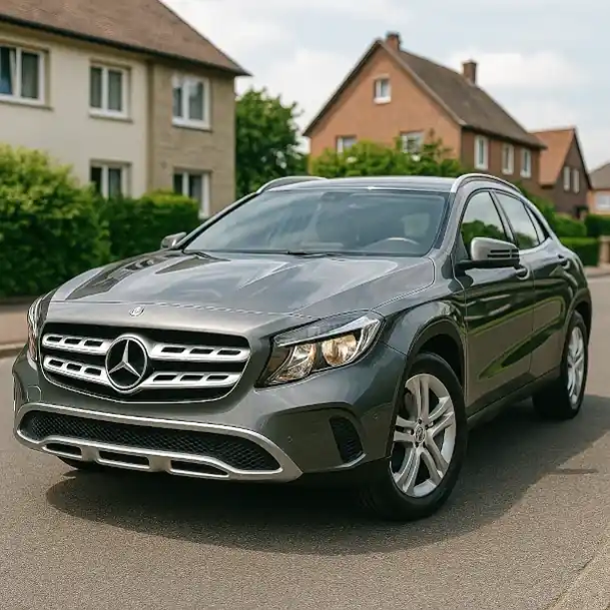 Ein gebrauchtes Mittelklasse-Auto, das beim Autoankauf in Eisenach bewertet wird.
